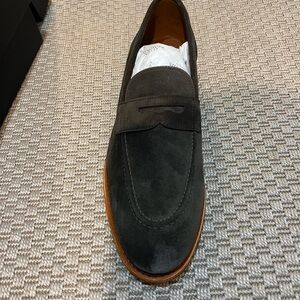 Allen Edmonds Charcoal Suede Loafers